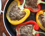パプリカの肉詰め　オーブン焼き作り方5写真