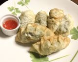 かき（牡蠣）とニラの揚げ餃子　作り方8写真