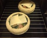イングリッシュマフィンのカップ総菜パン作り方3写真