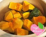 かぼちゃと大豆ミートのとろとろあんかけ作り方3写真