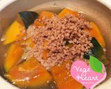 かぼちゃと大豆ミートのとろとろあんかけ作り方4写真
