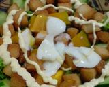 揚げパンとかぼちゃで★ホットサラダ作り方5写真
