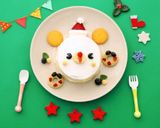 離乳食 くまちゃんサンタケーキ作り方9写真
