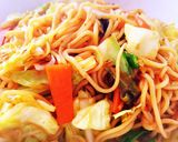 食べるラー油でつくる焼きそば作り方6写真