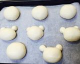 HBで♪リラックマの雪だるまパン♡作り方7写真