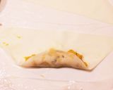 カボチャの煮物リメイク 洋風チーズ春巻き作り方7写真