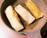 カボチャの煮物リメイク 洋風チーズ春巻き作り方8写真
