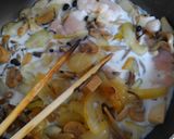 ヘルシー♪鶏ささみとキノコのクリーム煮♡作り方6写真
