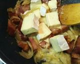 ブリーチーズと牛乳で濃厚クリームパスタ作り方4写真