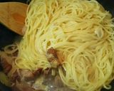 ブリーチーズと牛乳で濃厚クリームパスタ作り方5写真