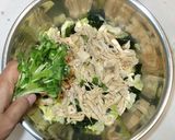 蒸し鶏の辛子酢あえ♪電子レンジ・キャベツ作り方11写真
