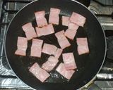 ガーリックパスタ♪簡単ベーコンとトマト作り方4写真