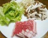 豚バラ白菜のポン酢炊き込みご飯作り方1写真