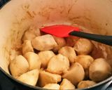 ルクルーゼで作るやわらか里芋の煮っ転がし作り方5写真