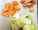 ＊鶏肉と白菜の豆腐クリーム煮＊作り方1写真