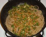 オイルサーディンとパン粉のパスタ作り方7写真