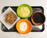 納豆の胡麻チーズ焼き◎幼児食に◎作り方1写真