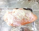 レンジでクリスマスの鶏胸肉厚切りステーキ作り方1写真