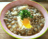 とろりんちょ♡納豆なめこ蕎麦(温)♡作り方4写真