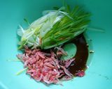☆ねぎと桜えびの和風パスタ☆作り方1写真