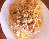 ツナとクリームチーズのシンプルパスタ作り方5写真