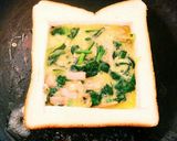 朝食☆食パンdeほうれん草のキッシュパン作り方7写真