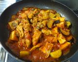 鶏と厚揚げのトマト煮込み作り方7写真
