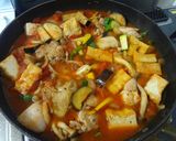 鶏と厚揚げのトマト煮込み作り方6写真