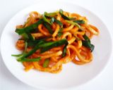 コチュジャン味のスパイシー焼きうどん作り方5写真