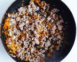 お肉たっぷり　手作りミートソースパスタ作り方5写真