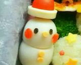 クリスマスキャラ弁 ツリーおにぎり弁当♡作り方3写真