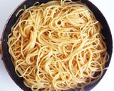 三つ葉とツナの焦がしバター醤油パスタ作り方3写真