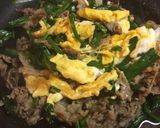 簡単♪美味しい♡牛肉のニラ玉炒め作り方6写真