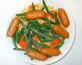 電子レンジでクリーム煮♪野菜とソーセージ作り方7写真