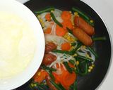 電子レンジでクリーム煮♪野菜とソーセージ作り方11写真