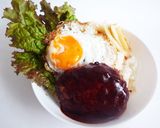 簡単&シンプル ロコモコ丼作り方10写真