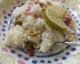 炊飯器で作るオリーブとベーコンのピラフ作り方8写真