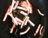 カニカマベーコンの炒飯作り方2写真