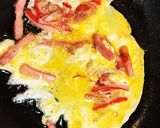 カニカマベーコンの炒飯作り方3写真