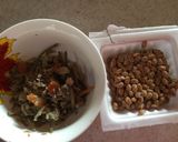 鶏そぼろと納豆の混ぜご飯作り方1写真