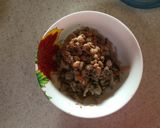 鶏そぼろと納豆の混ぜご飯作り方2写真