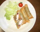 簡単ささみチーズと梅ささみ春巻き作り方5写真
