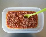 レンジで簡単☆厚揚げと葱の中華そぼろ煮。作り方3写真