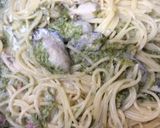 絶品・牡蠣と青さ海苔のクリームパスタ作り方9写真
