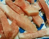 犬ご飯　ポークステーキ　リンゴのせ作り方3写真