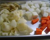 お酢でさっぱり♪豚バラ肉と根菜のコロ煮作り方1写真