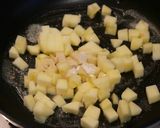 角切りんごの焼きプリン作り方2写真