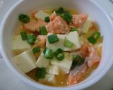 漢方医お勧め薬膳！三文魚豆腐蒸蛋作り方5写真
