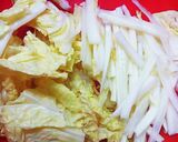 白菜と柿のサラダ♪作り方1写真