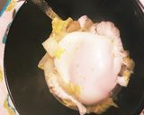 落としたまごのみそ汁 白菜で作り方6写真